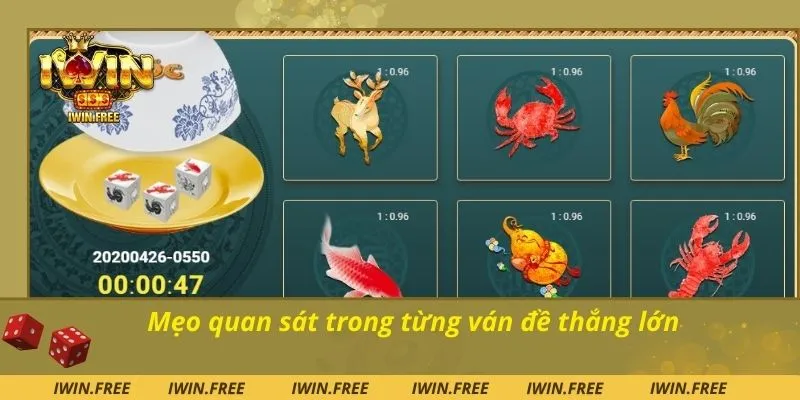Mẹo quan sát trong từng ván đề thắng lớn
